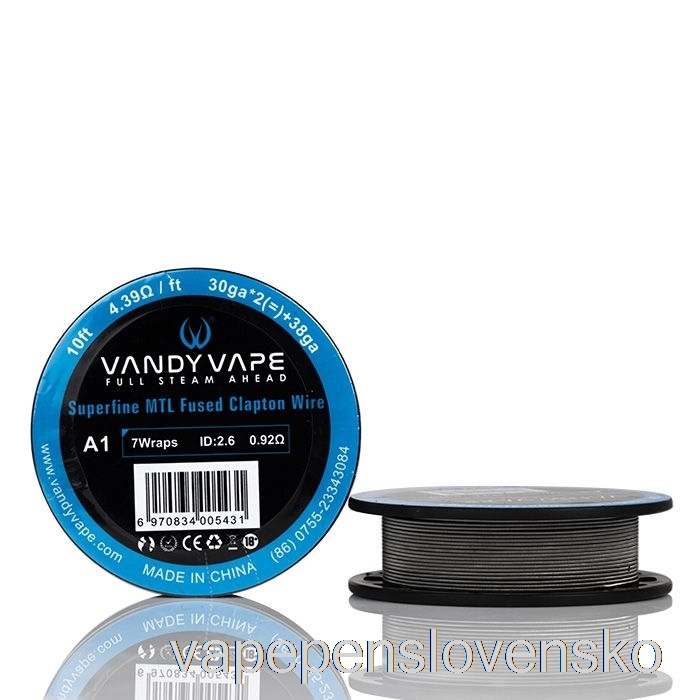 Vandy Vape Superfine Mtl Drôtené Cievky - 10 Stôp 2,37 Ohm Ss Tavený Clapton Drôt Vape Bez Nikotinu